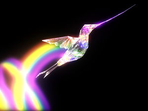 2D Graphics, color, humming-bird