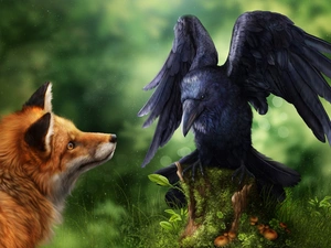 Paintography, Fox, Crow