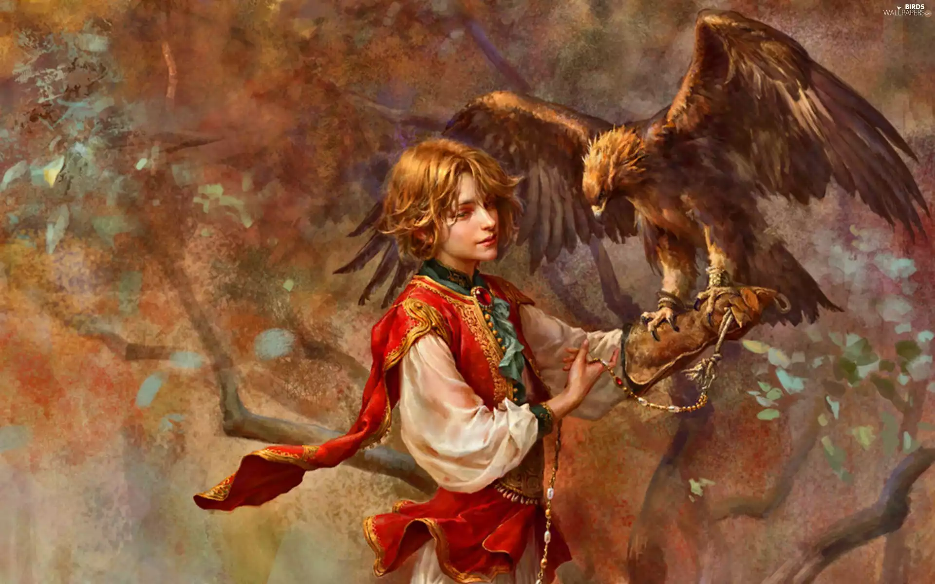 painting, boy, Eagle Front, picture