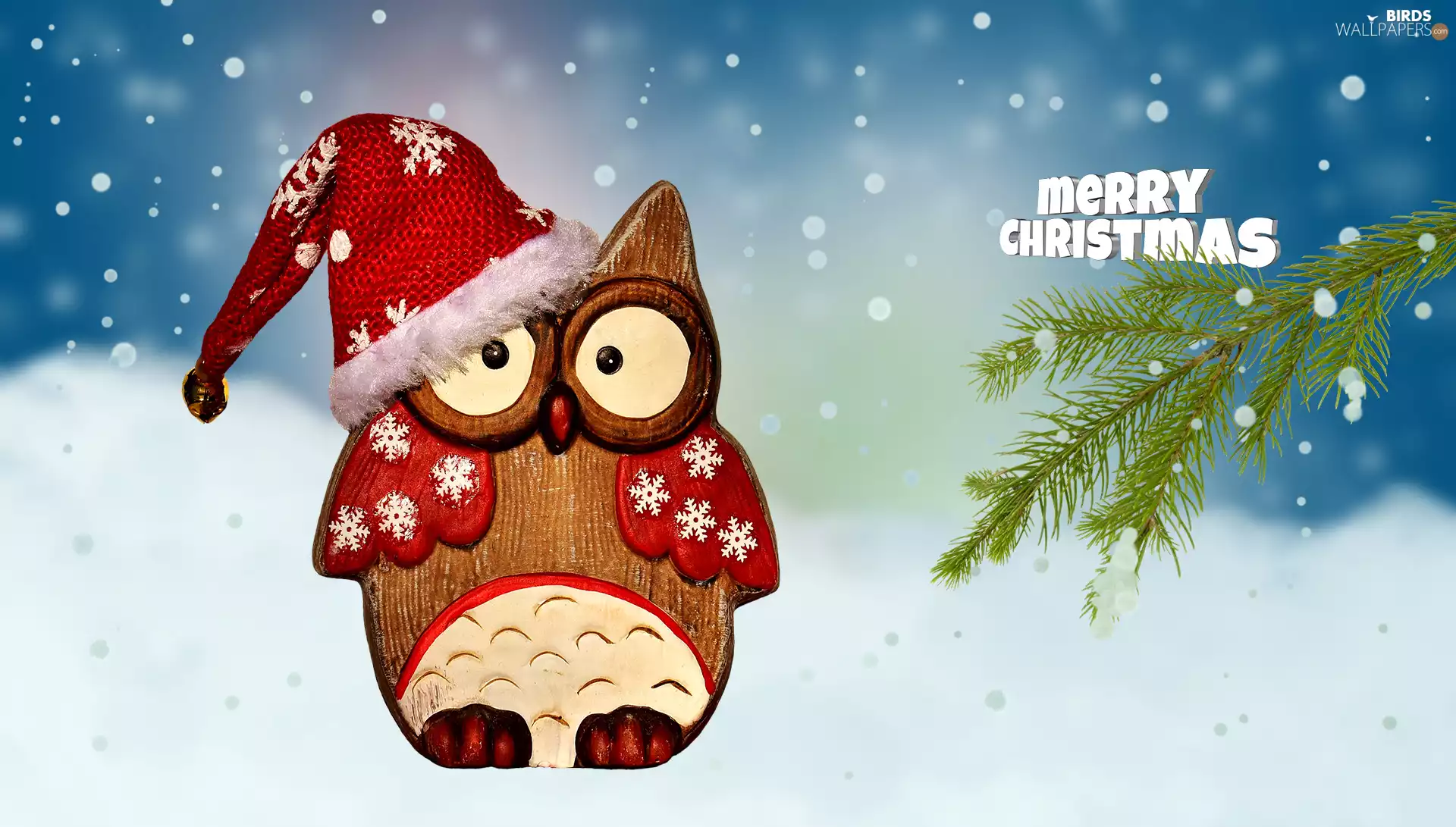 Hat, ##, snow, twig, owl